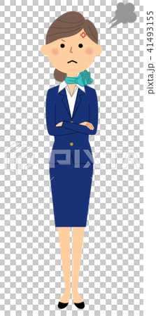制服の女性 怒る 制服の女性 怒る 41493155
