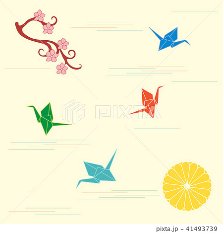 Branch of cherry blossoms, sixteen petal 41493739