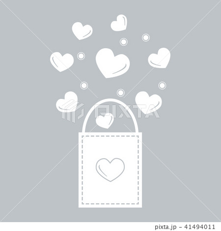 gift bag with hearts Design for banner, flyer, gift bag with hearts Design for banner, flyer, 41494011