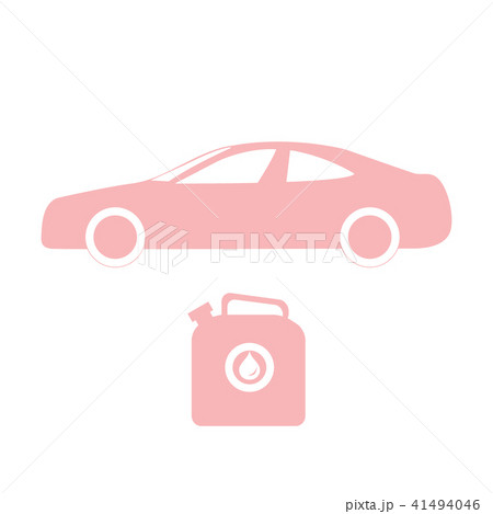 Stylized icon of the car and canister of gasoline Stylized icon of the car and canister of gasoline 41494046