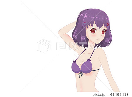 Beautiful anime manga girl in bikini 41495413