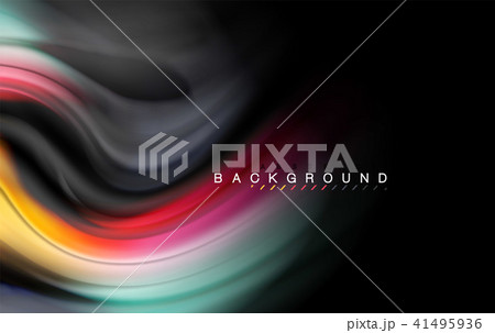 Fluid liquid colors design, colorful marble or plastic wavy texture background, glowing multicolored Fluid liquid colors design, colorful marble or plastic wavy texture background, glowing multicolored 41495936