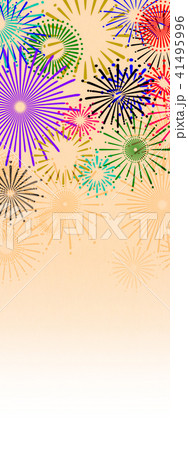 背景素材　花火 41495996