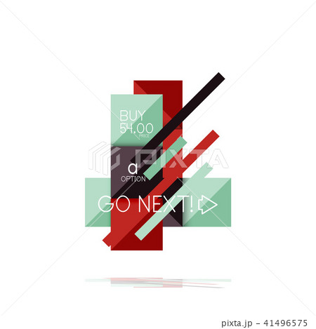 Square option infographic banner. Data and information visualization, geometric design 41496575