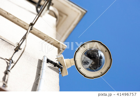 Focus on security CCTV camera on building Focus on security CCTV camera on building 41496757