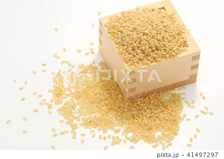 玄米 白背景 玄米 白背景 41497297