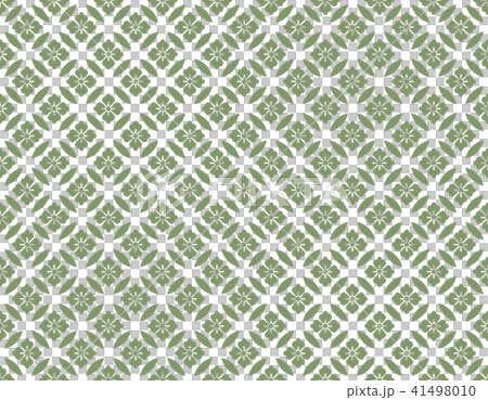シームレスな和柄パターン　「七宝/菱紋」 41498010