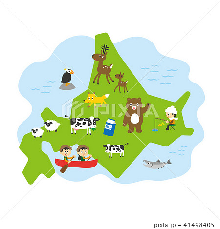 Hokkaido Map Stock Illustration