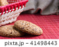 Savory cookies sprinkled with sesame seeds 41498443