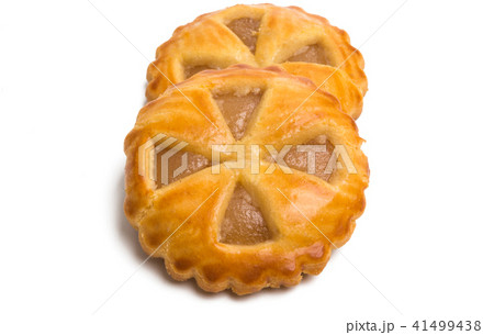 biscuits with apple filling isolated biscuits with apple filling isolated 41499438