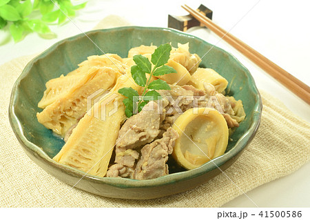 はちくと豚肉の味噌炒め 41500586