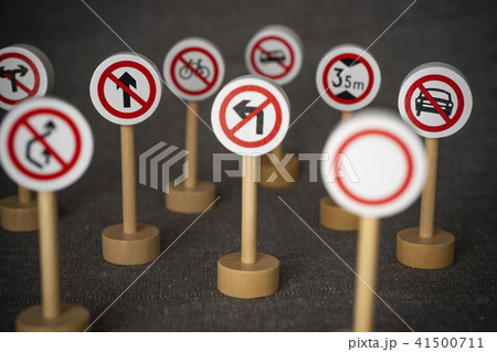 Forbidden traffic sign. Forbidden traffic sign. 41500711