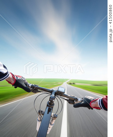 Ride on bycycle on road 41500860