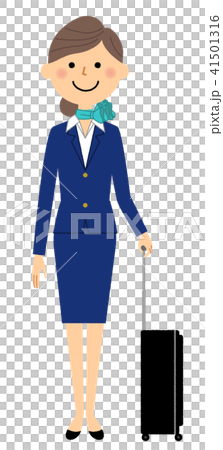 制服の女性　キャリーバッグ 41501316