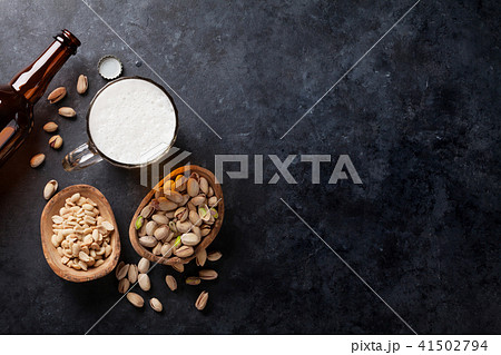 Lager beer and snacks Lager beer and snacks 41502794
