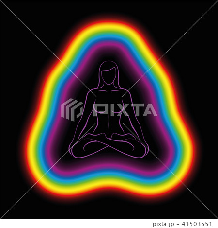 Aura Subtle Body Meditating Woman Aura Subtle Body Meditating Woman 41503551