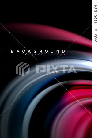 Fluid liquid colors design, colorful marble or plastic wavy texture background, glowing multicolored 41504984