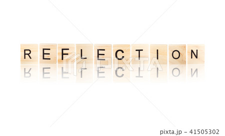 Black reflection word. Black reflection word. 41505302
