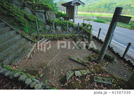 静岡県田方郡 火雷神社 丹那断層 石段と崩壊鳥居の中心ずれ 静岡県田方郡 火雷神社 丹那断層 石段と崩壊鳥居の中心ずれ 41507330