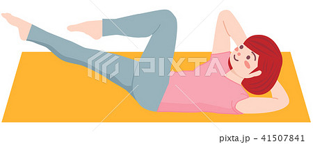 ピラティスをする女性 41507841