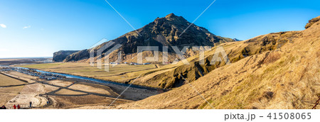 Nature around Skogafoss waterfall in Iceland 41508065