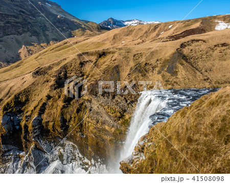 Top view of Skogafoss in Iceland Top view of Skogafoss in Iceland 41508098