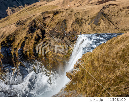 Top view of Skogafoss in Iceland Top view of Skogafoss in Iceland 41508100