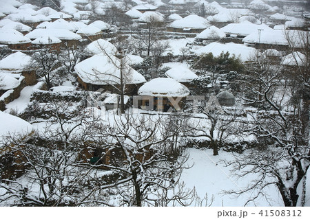 楽安邑城 雪景色 大雪 41508312