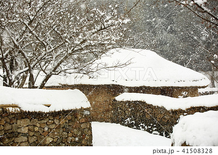楽安邑城 順天市 雪景色 41508328