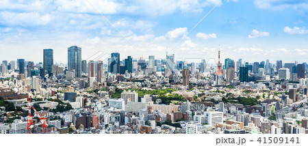 東京タワーと都市風景 41509141