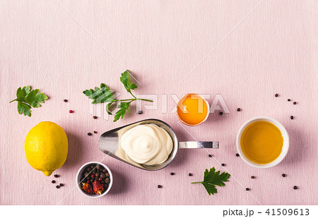 Mayonnaise sauce and ingredients Mayonnaise sauce and ingredients 41509613