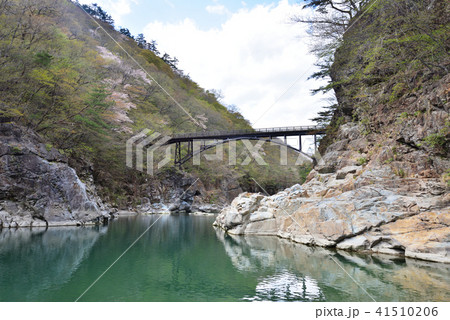 龍王峡　虹見橋の風景 41510206