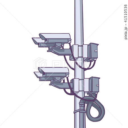 Illustration of surveillance cameras 41510536