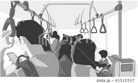 Illustration of people using public transport 41510537