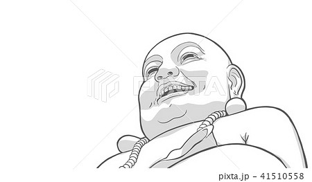 Stylized illustration of Laughing Buddha 41510558
