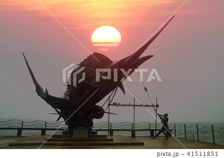 Statue of Marlin Fish landmarks at Ao Nang Beach Statue of Marlin Fish landmarks at Ao Nang Beach 41511851