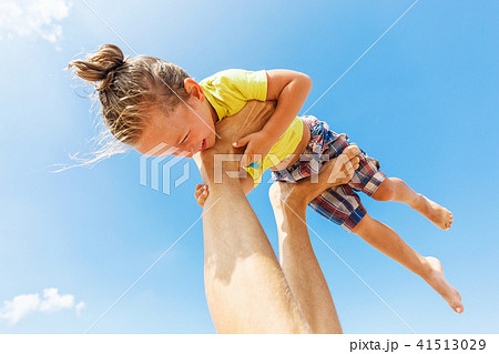 Flying boy like super hero 41513029