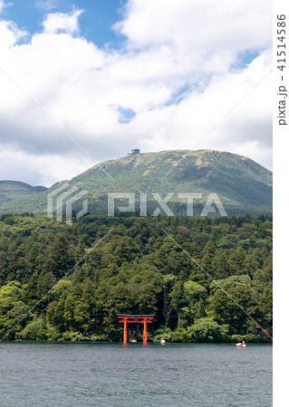 船上から望む箱根神社　平和の鳥居 41514586