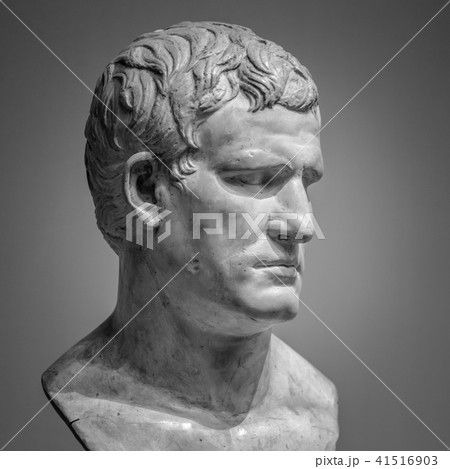 The ancient marble head of man sculpture 41516903