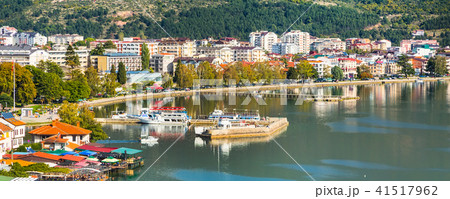 Ohrid panoramic aerial view, Republic of Macedonia 41517962