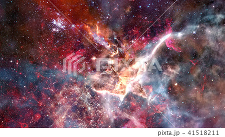 Night sky with stars and nebula. 41518211