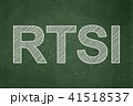 Stock market indexes concept: RTSI on chalkboard background 41518537
