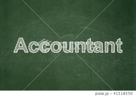 Banking concept: Accountant on chalkboard background Banking concept: Accountant on chalkboard background 41518550