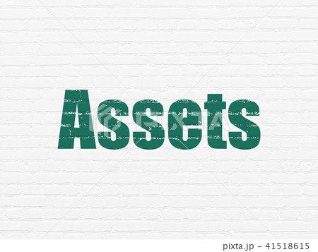 Money concept: Assets on wall background Money concept: Assets on wall background 41518615