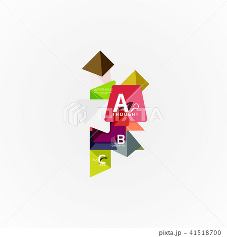 Geometric design abstract option infographics Geometric design abstract option infographics 41518700