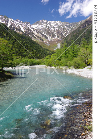 上高地（残雪の穂高連峰） 41518774