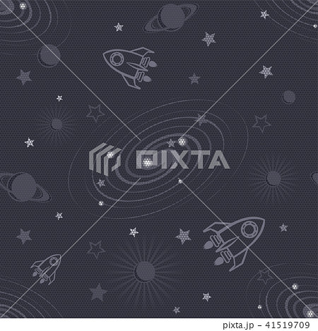 Space rocket pattern tileable seamless Space rocket pattern tileable seamless 41519709