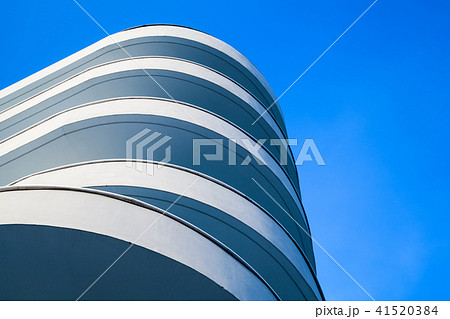 Abstract round white concrete facade 41520384