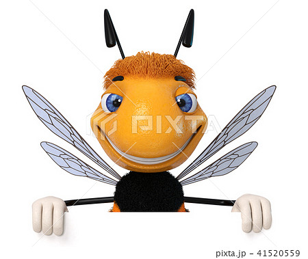 3d Illustration Bumblebee with the poster 41520559