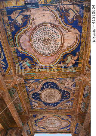 Paintings on the ceiling, Nandi Mandapa  41520604
